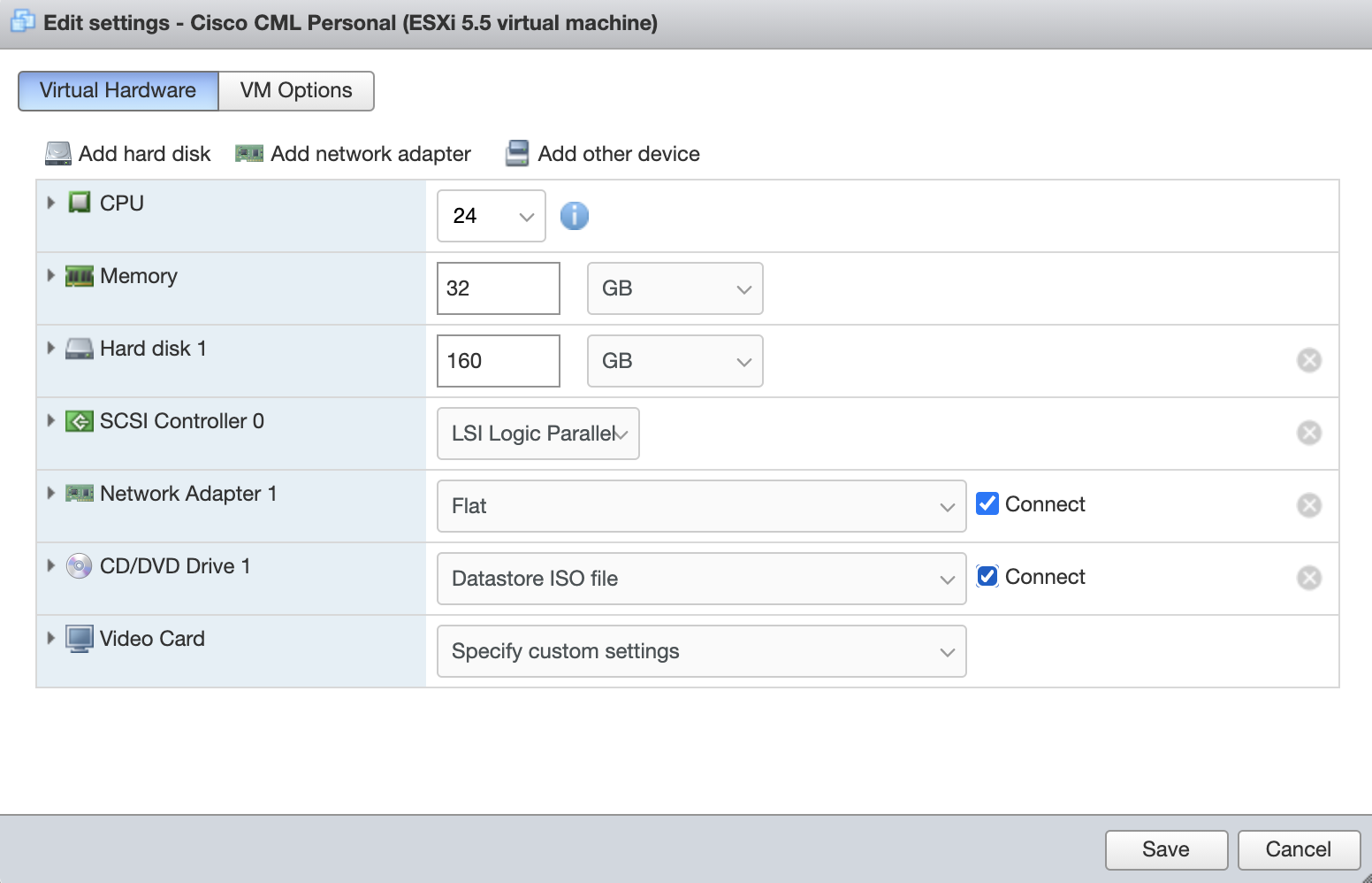 adjust settings before powering on