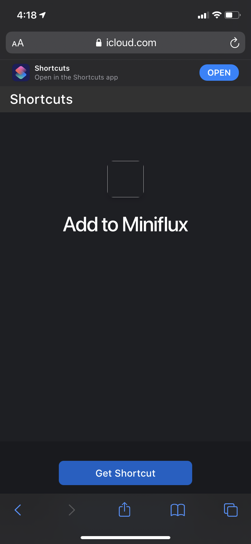 Image of add to miniflux