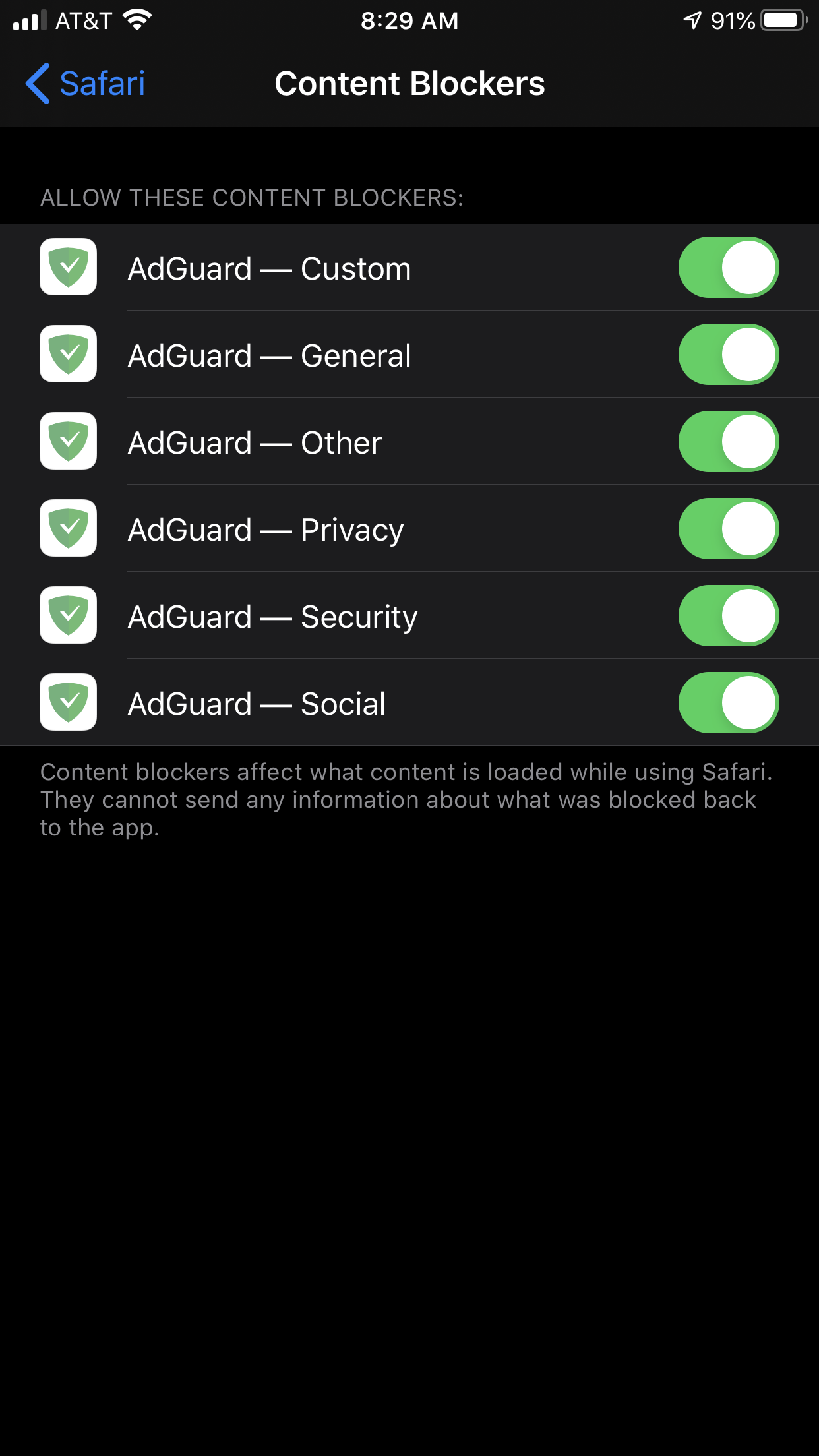 adguard iphone settings