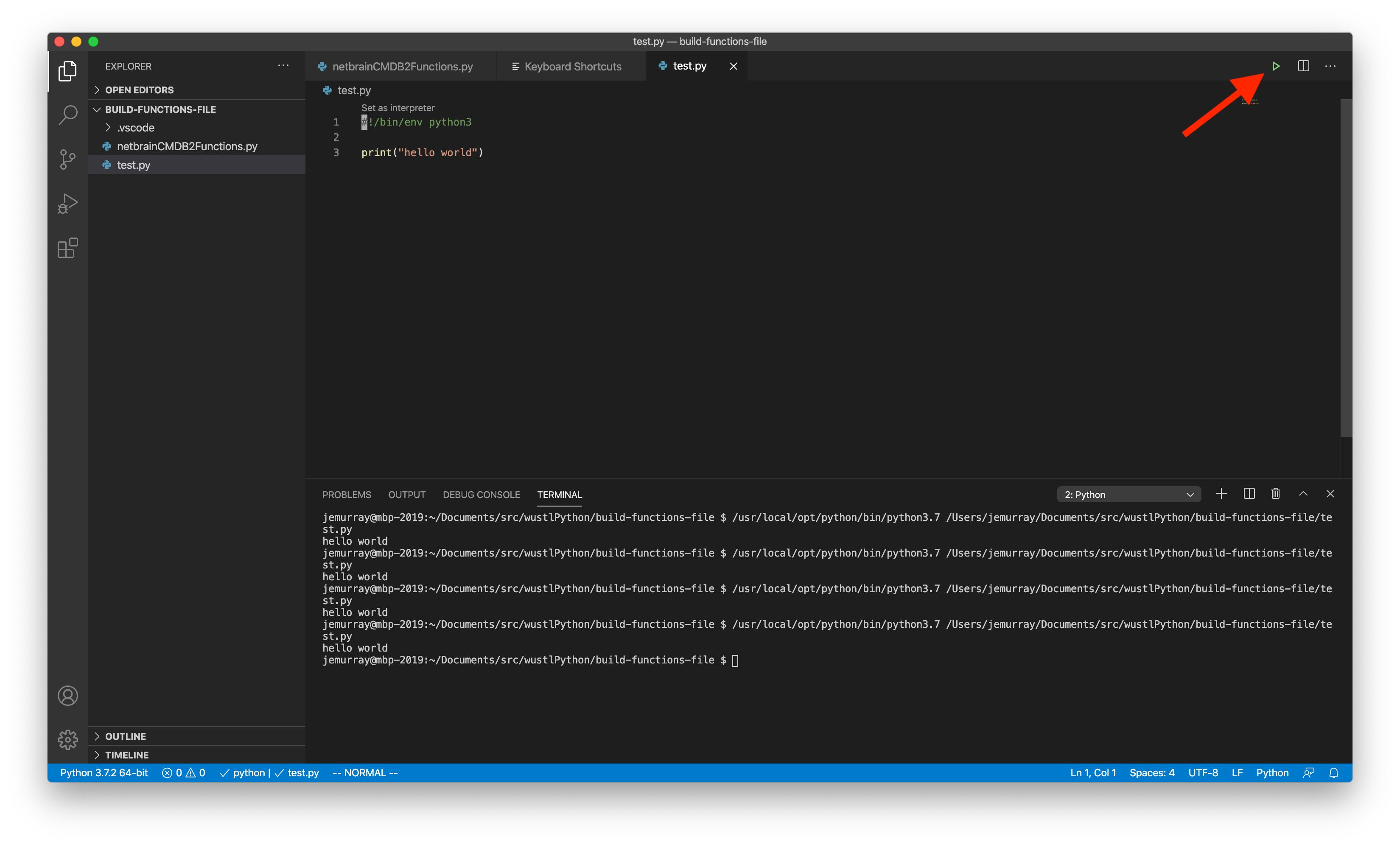 Creating A Shortcut In Vscode To Switch Between The Terminal And Editor 